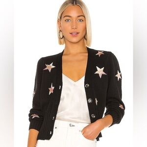 Cinq a Sept Cardigan Sweater Black and Multi, XS